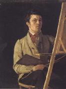 Jean Baptiste Camille  Corot Portrait de Partiste a I'age de vingt-neuf ans -1825 (mk11) France oil painting artist